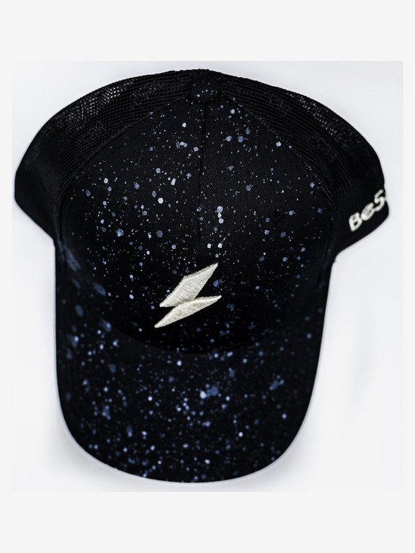 Be52 Șapcă premium neagră Be52 Bolt splash