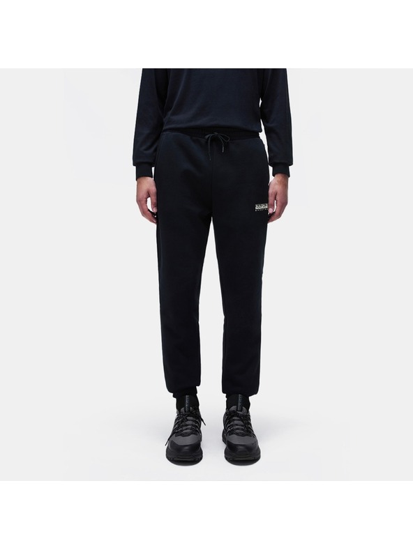 Napapijri Pantaloni sport negri pentru bărbați Napapijri M-Box Logo Black