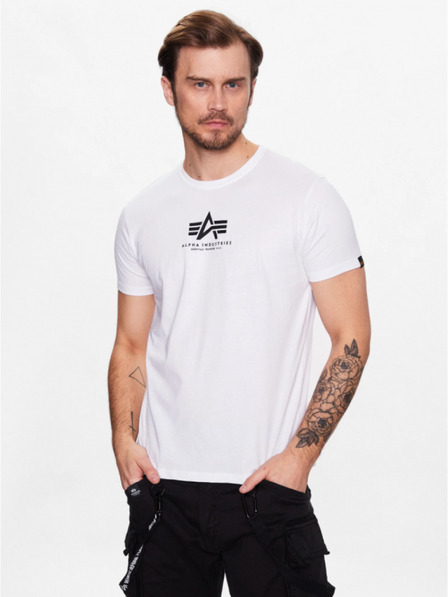 Alpha Industries Tricou alb pentru bărbați Basic T-Shirt Alpha Industries White