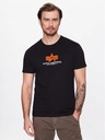 Alpha Industries Tricou negru pentru bărbați Alpha Industries Basic T Rubber Black