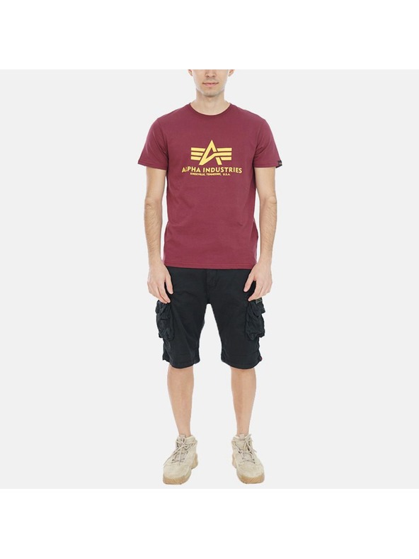 Alpha Industries Tricou roșu pentru bărbați Basic T-Shirt Alpha Industries