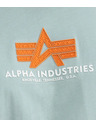 Alpha Industries Tricou verde pentru bărbați Alpha Industries Basic T Dusty Green