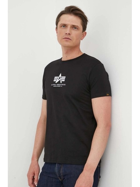 Alpha Industries Tricou negru pentru bărbați Basic T-Shirt Alpha Industries Black