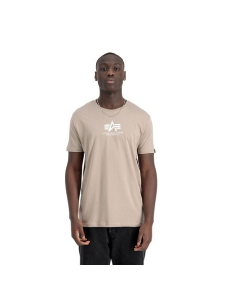 Alpha Industries Tricou bej pentru bărbați Basic T-Shirt Alpha Industries Vintage Sand