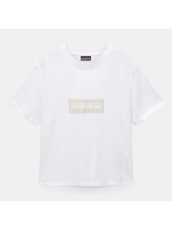 Napapijri Tricou alb pentru bărbați Napapijri S-Box Logo