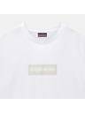 Napapijri Tricou alb pentru bărbați Napapijri S-Box Logo