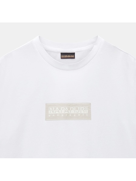 Napapijri Tricou alb pentru bărbați Napapijri S-Box Logo