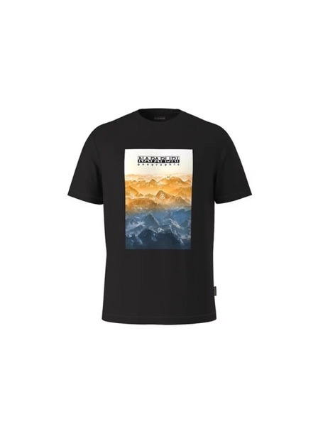 Napapijri Tricou negru pentru bărbați Napapijri S-Rollin