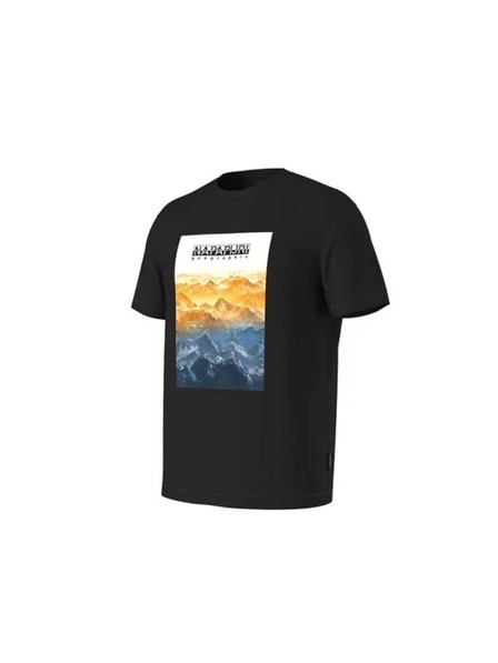 Napapijri Tricou negru pentru bărbați Napapijri S-Rollin