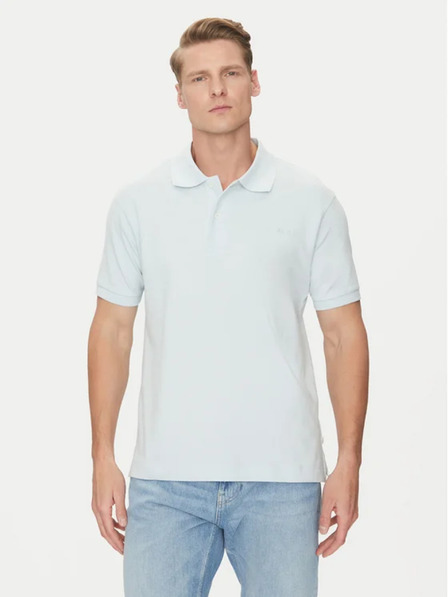 Guess Jeans Tricou polo albastru deschis pentru bărbați Guess jeans kcjv1