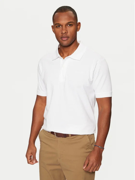 Guess Jeans Tricou polo alb pentru bărbați Guess jeans kcjv1