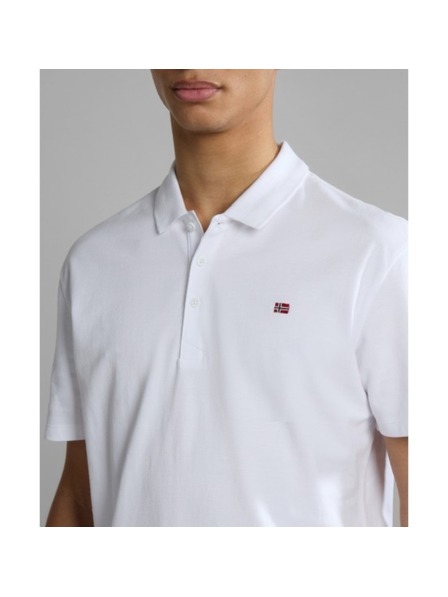 Napapijri Tricou polo alb pentru bărbați Napapijri 0021