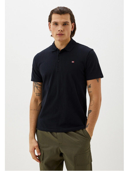 Napapijri Tricou polo negru pentru bărbați Napapijri 0411
