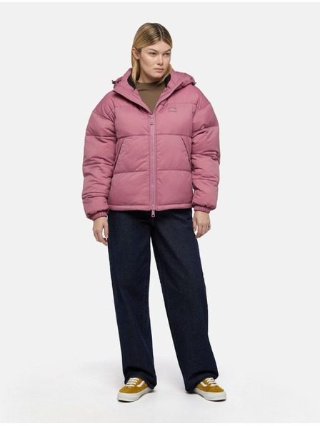 Dickies Geacă roz pentru femei Dickies Alatna Oversized Puffer Jacket
