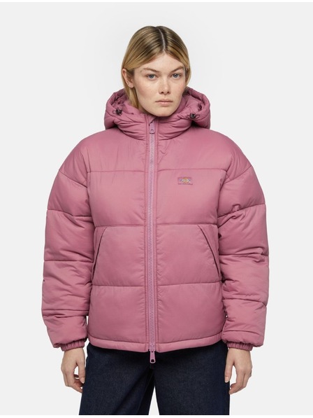 Dickies Geacă roz pentru femei Dickies Alatna Oversized Puffer Jacket