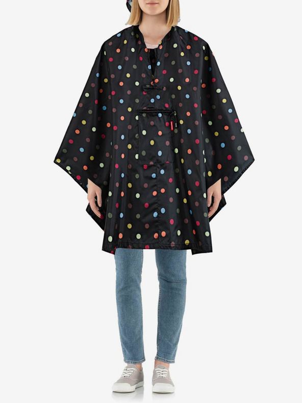 Reisenthel Pelerină pliabilă cu buline neagră pentru femei Reisenthel Mini Maxi Poncho