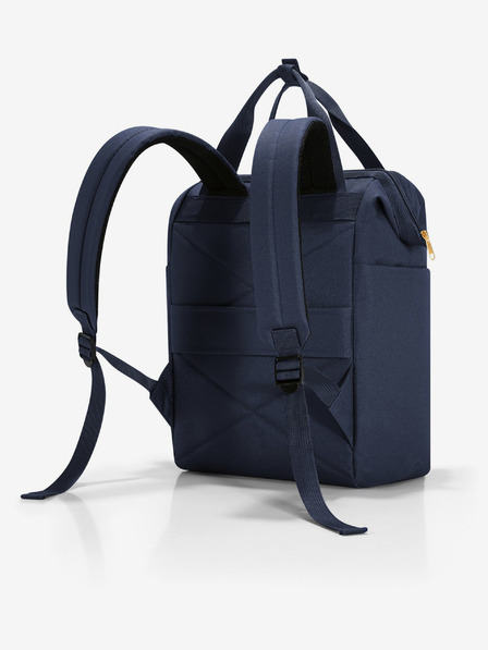Reisenthel Rucsac bleumarin pentru femei Reisenthel Allrounder R Rhombus Midnight Gold