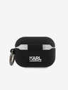Karl Lagerfeld Husă din silicon Rue St Guillaume pentru Airpods Pro Black Karl Lagerfeld