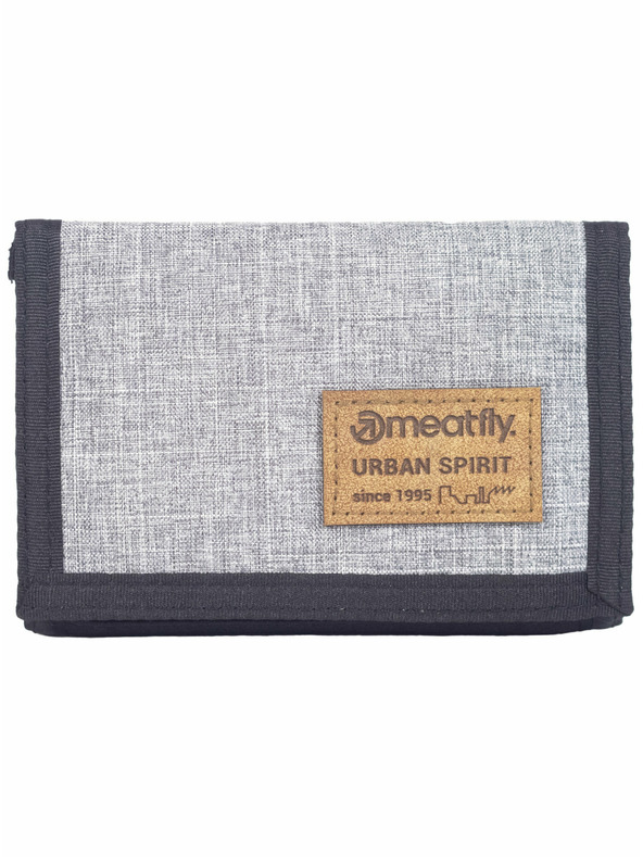 Meatfly Portofel gri pentru bărbați Meatfly Dewey Grey Heather | Gri | Mărime