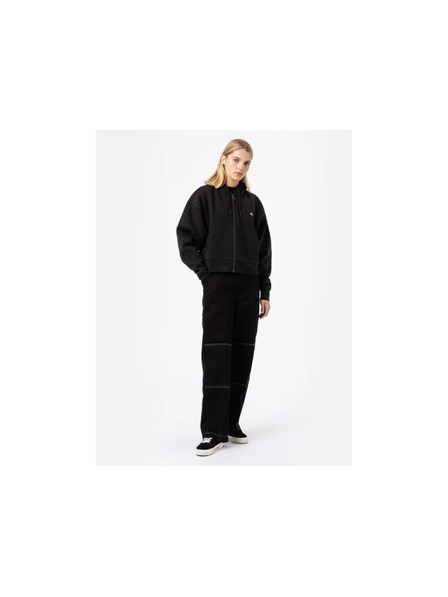 Dickies Hanorac negru cu fermoar pentru femei Dickies Oakport zip Hoodie