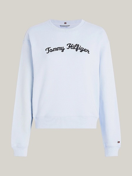 Tommy Hilfiger Pulover vintage albastru deschis pentru femei Tommy Hilfiger