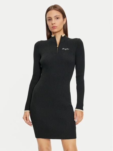 Tommy Jeans Rochie tricotată neagră pentru femei Tommy Jeans