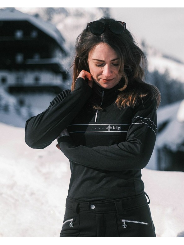 Kilpi Tricou sport negru pentru femei KILPI Leema