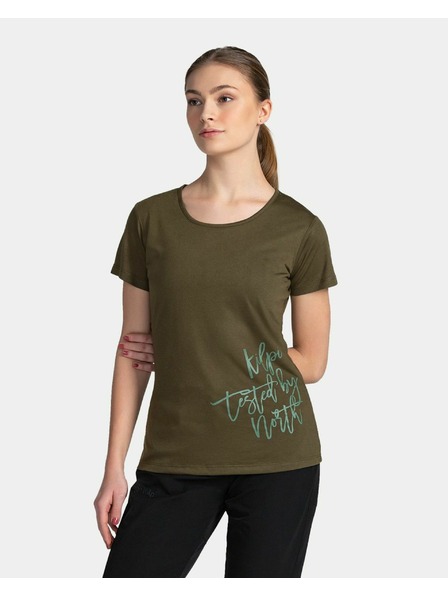 Kilpi Tricou sport verde închis pentru femei Kilpi Garove