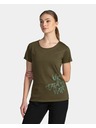 Kilpi Tricou sport verde închis pentru femei Kilpi Garove