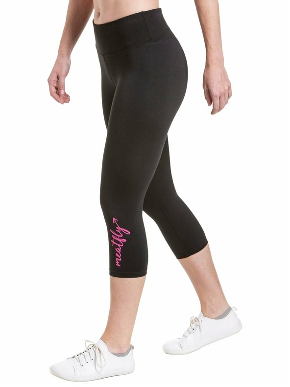 Meatfly Jambiere pentru femei Meatfly Edna Dark Pink Logo | Roz | Mărime