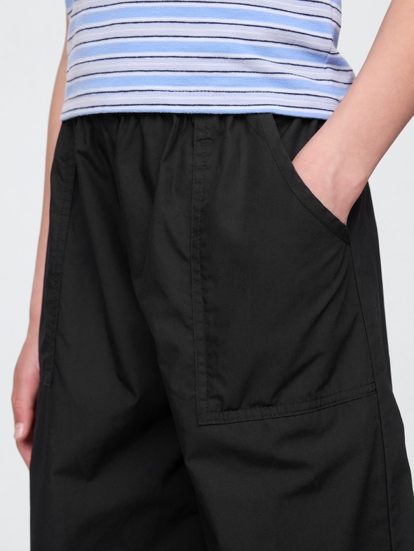 GAP Pantaloni copii din poplin Baggy Joggers GAP