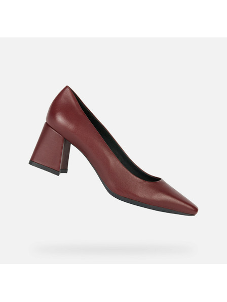 Geox Pantofi cu toc vișinii pentru femei Geox Giselda