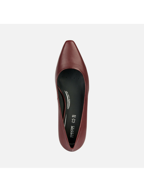 Geox Pantofi cu toc vișinii pentru femei Geox Giselda