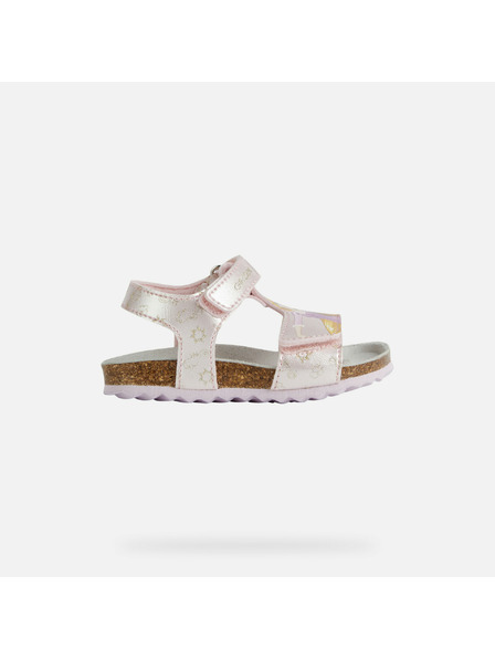 Geox Sandale roz deschis pentru fete Geox Chalki