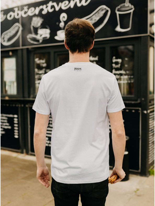 ZOOT.Original Tricou alb pentru bărbați ZOOT Original Smažák
