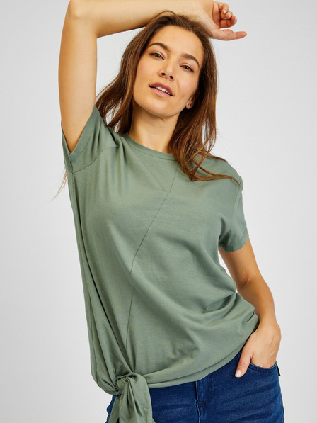 Sam 73 Tricou asimetric verde pentru femei SAM73 Lacerta