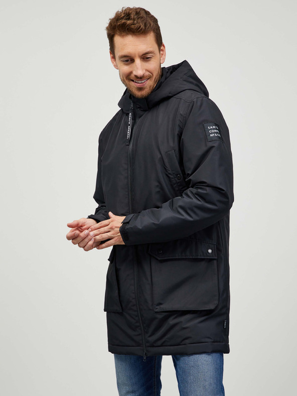 Sam 73 Palton negru pentru bărbați SAM 73 Edward