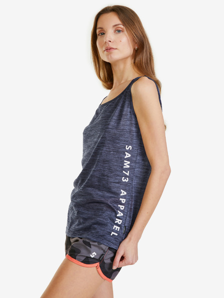 Sam 73 Tricou cu dungi albastru închis pentru femei SAM 73 Manita