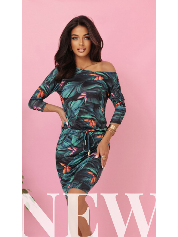 numoco Rochie sport cu buzunare și legătură