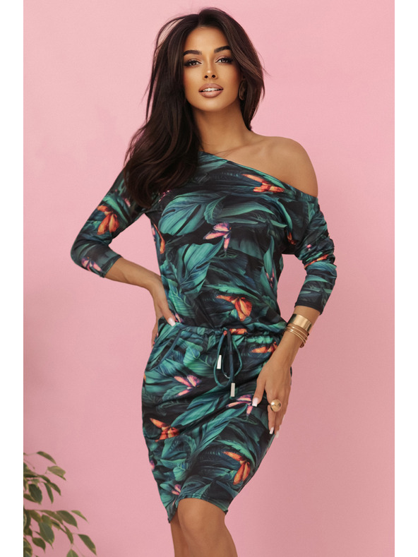 numoco Rochie sport cu buzunare și legătură