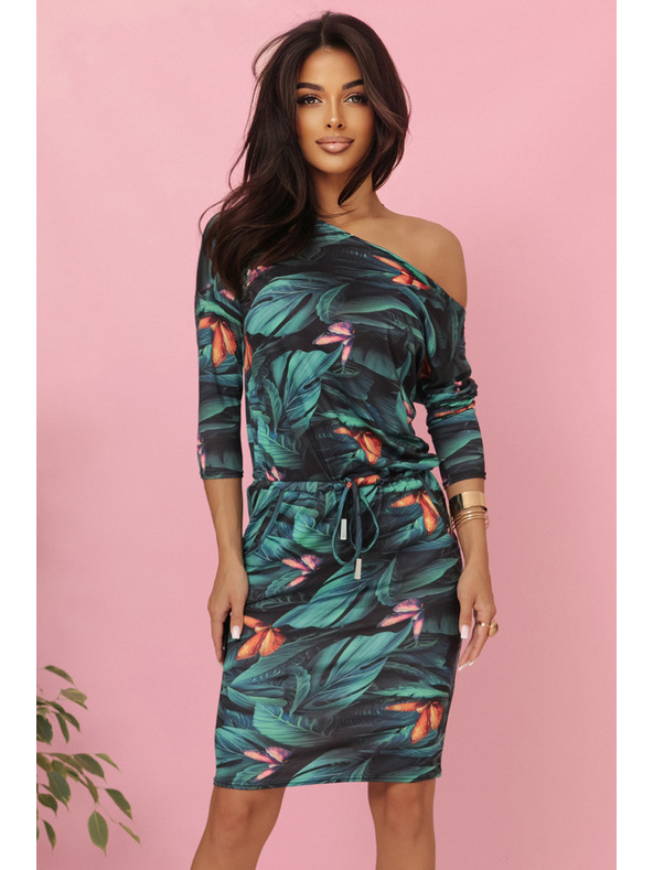 numoco Rochie sport cu buzunare și legătură