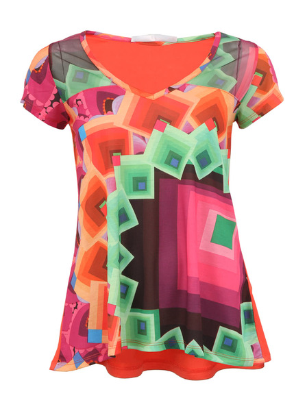Desigual Tricou lejer Desigual Yury cu spate roșu
