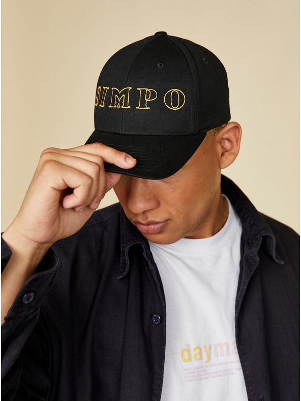 SIMPO Șapcă unisex neagră Simpo Siluet