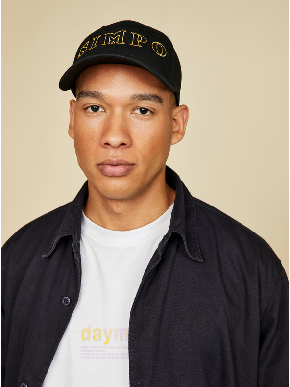 SIMPO Șapcă unisex neagră Simpo Siluet