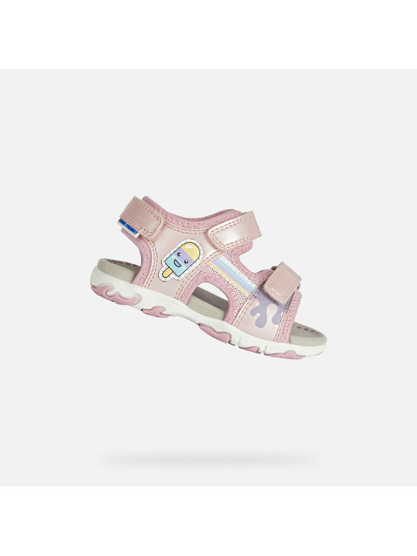 Geox Sandale roz pentru fete Geox Flaffee