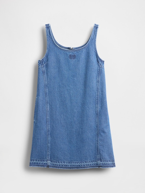 GAP Rochie jeans pentru copii UltraSoft Americana GAP