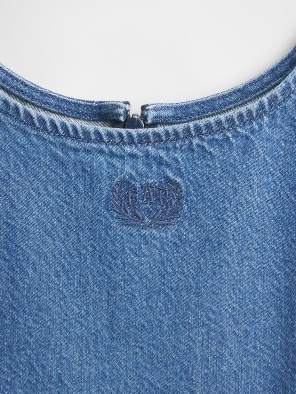 GAP Rochie jeans pentru copii UltraSoft Americana GAP