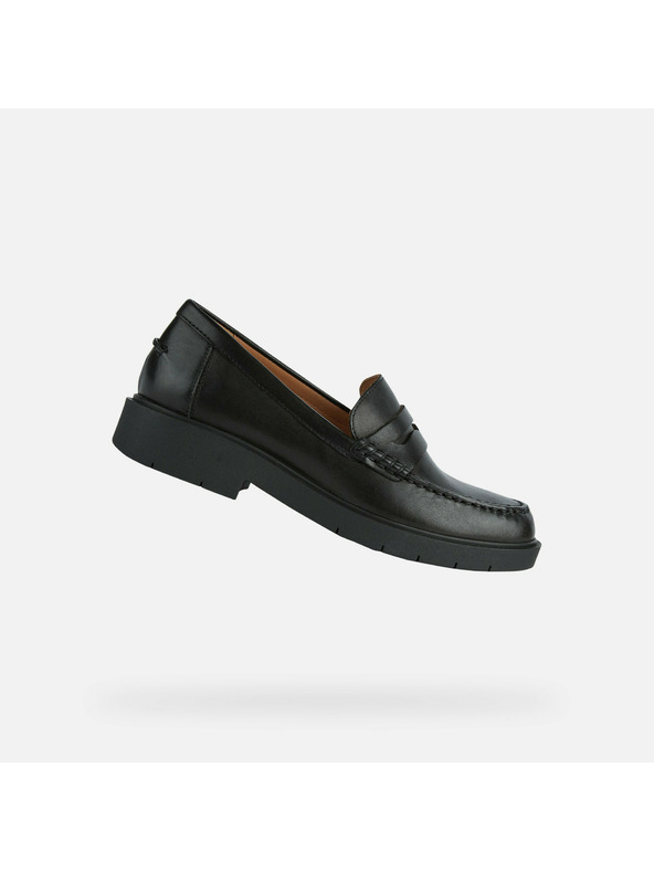 Geox Mocasini de damă negri Geox Spherica EC-1