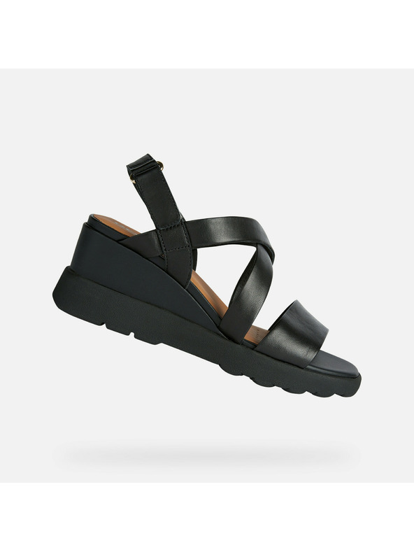 Geox Sandale negre pentru femei Geox Spherica EC6