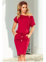 numoco Rochie sport cu mânecă scurtă